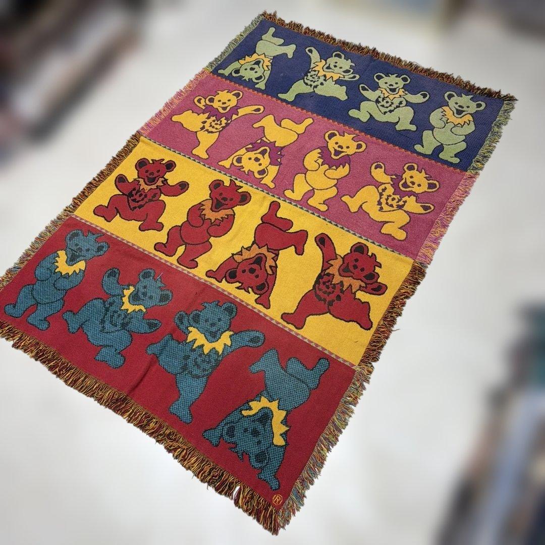 グレイトフル・デッド　ダンシングベアー　マルチカバー　ラグ 177x121