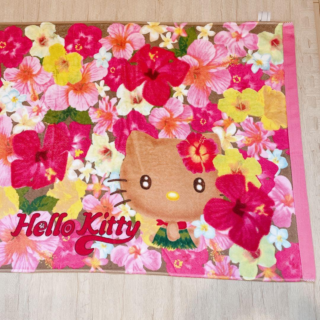 【激レア】日焼けキティ ハローキティ vivitix バスタオル ハイビスカス