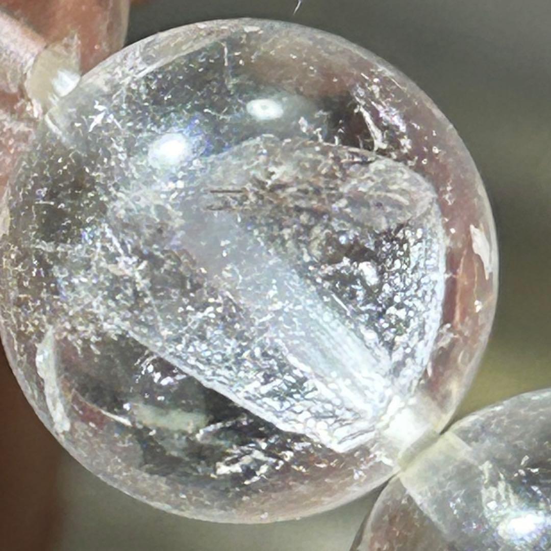 ☆ラピス様！福徳弁天秘宝⑩！貫入水晶！クォーツインクォーツ　水晶　ブレス
