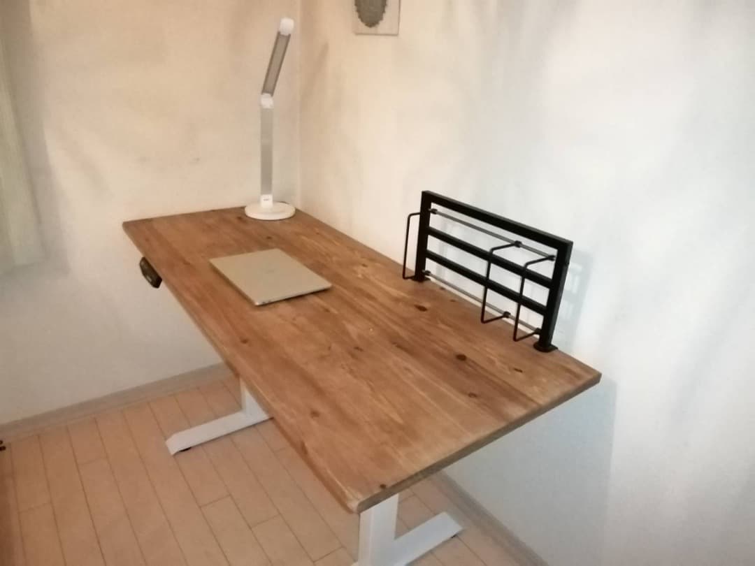 杉 デスク天板 flexispot にも利用可能②