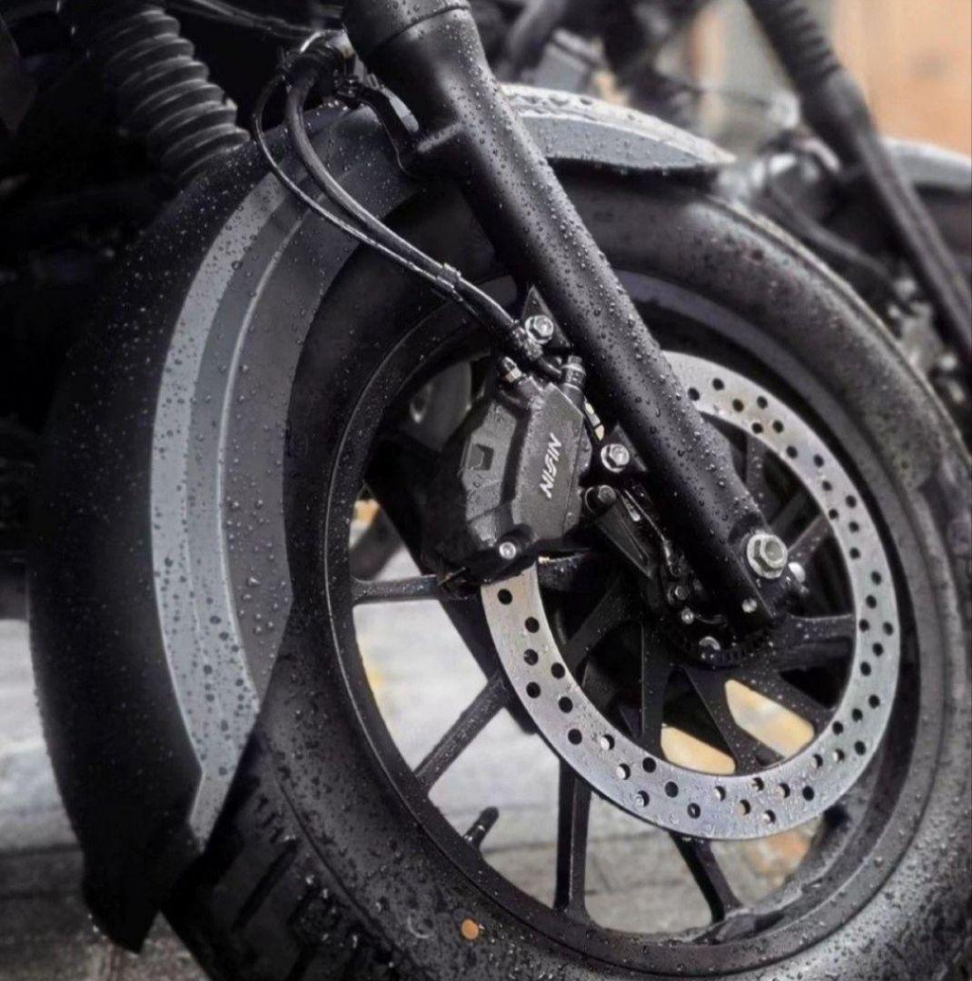 レブル 250 500 フロントフェンダー マッドガード フェアリング ブラック