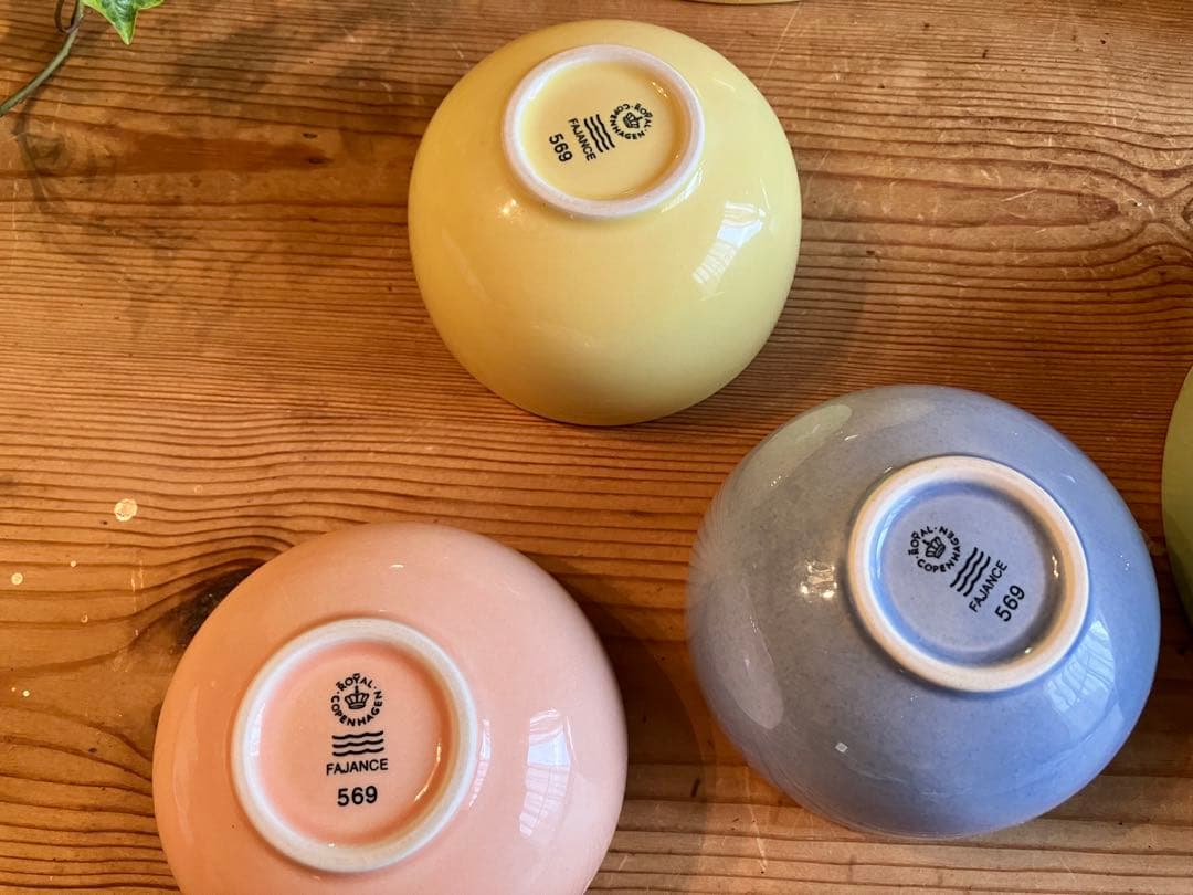 ロイヤルコペンハーゲンFAJANCE ボウル×6 Grethe Meyer