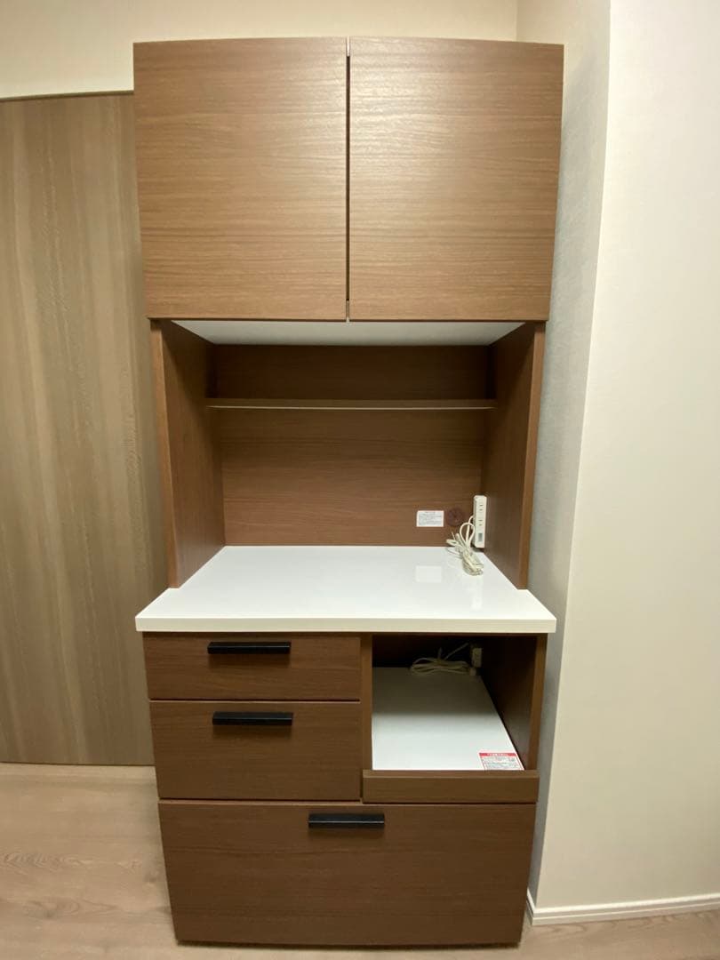 ニトリ　食器棚　キッチンボード　幅80cm