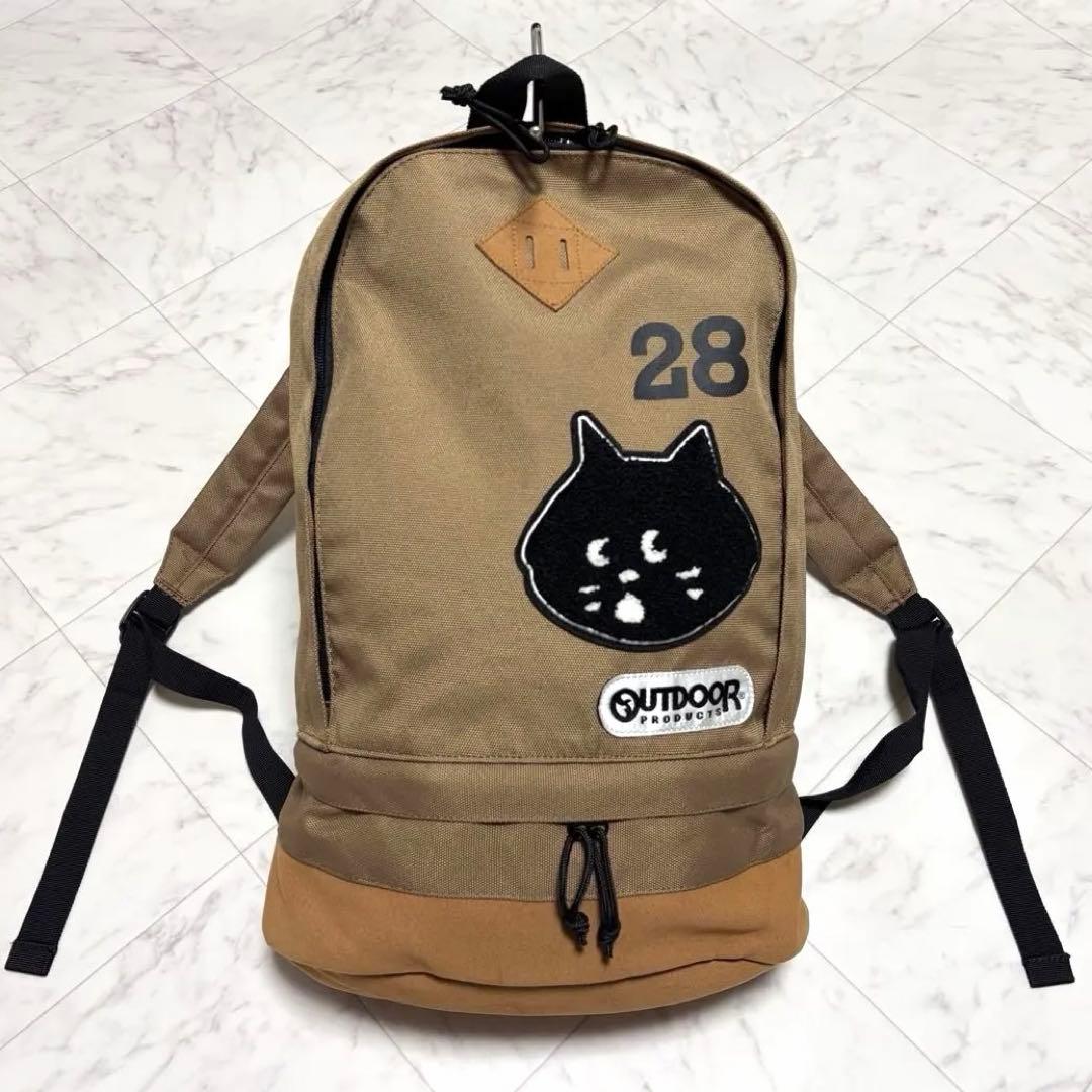 未使用級 にゃー リュック OUTDOOR PRODUCTS 28 猫 ワッペン