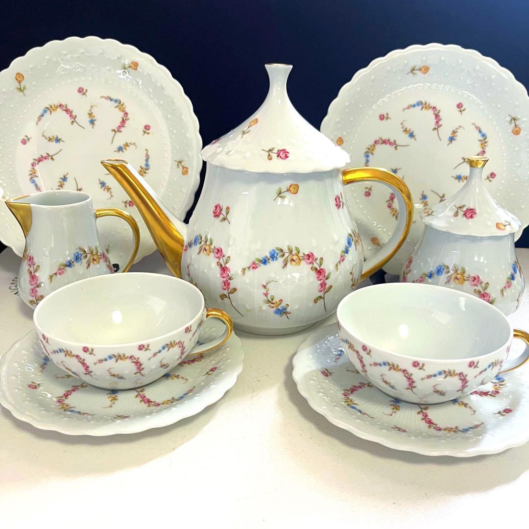 ジョルジュボワイエ　リモージュ  バルカローレ　ティーポット　２人用セット