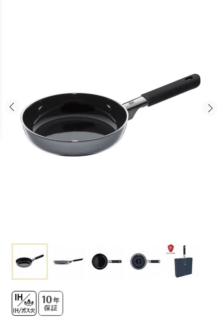 フュージョンテック ミネラル フライパン20cm ブラック