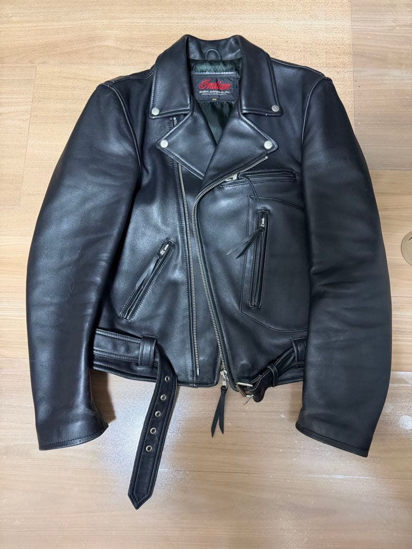 ダブルライダースジャケット Indian