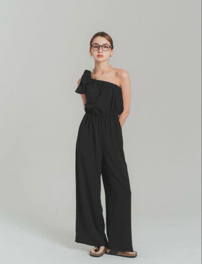 サロペット・オーバーオール・オールインワン RANCLIC one shoulder rompers