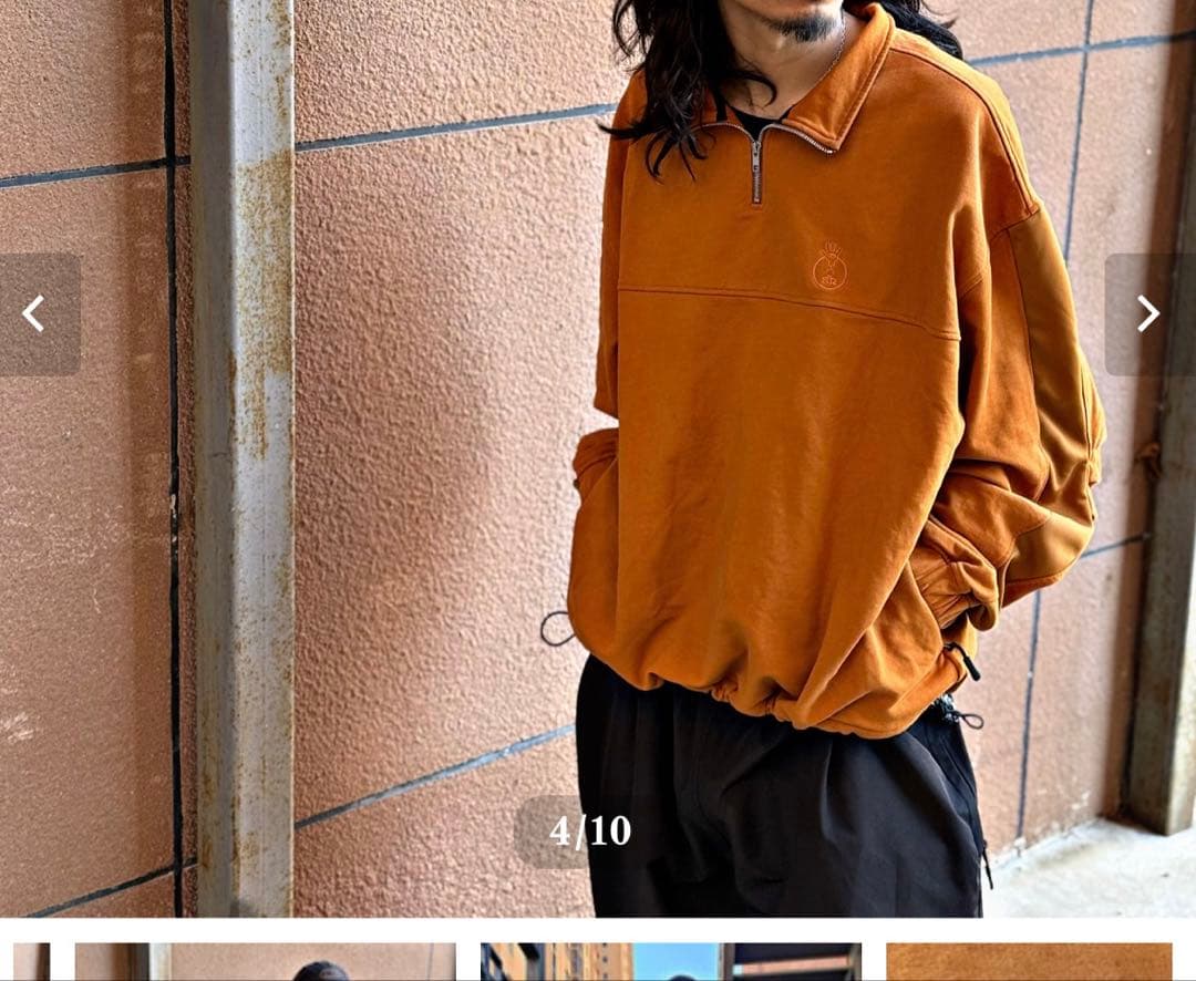 SR Original Half Zip［Mustard］simianring