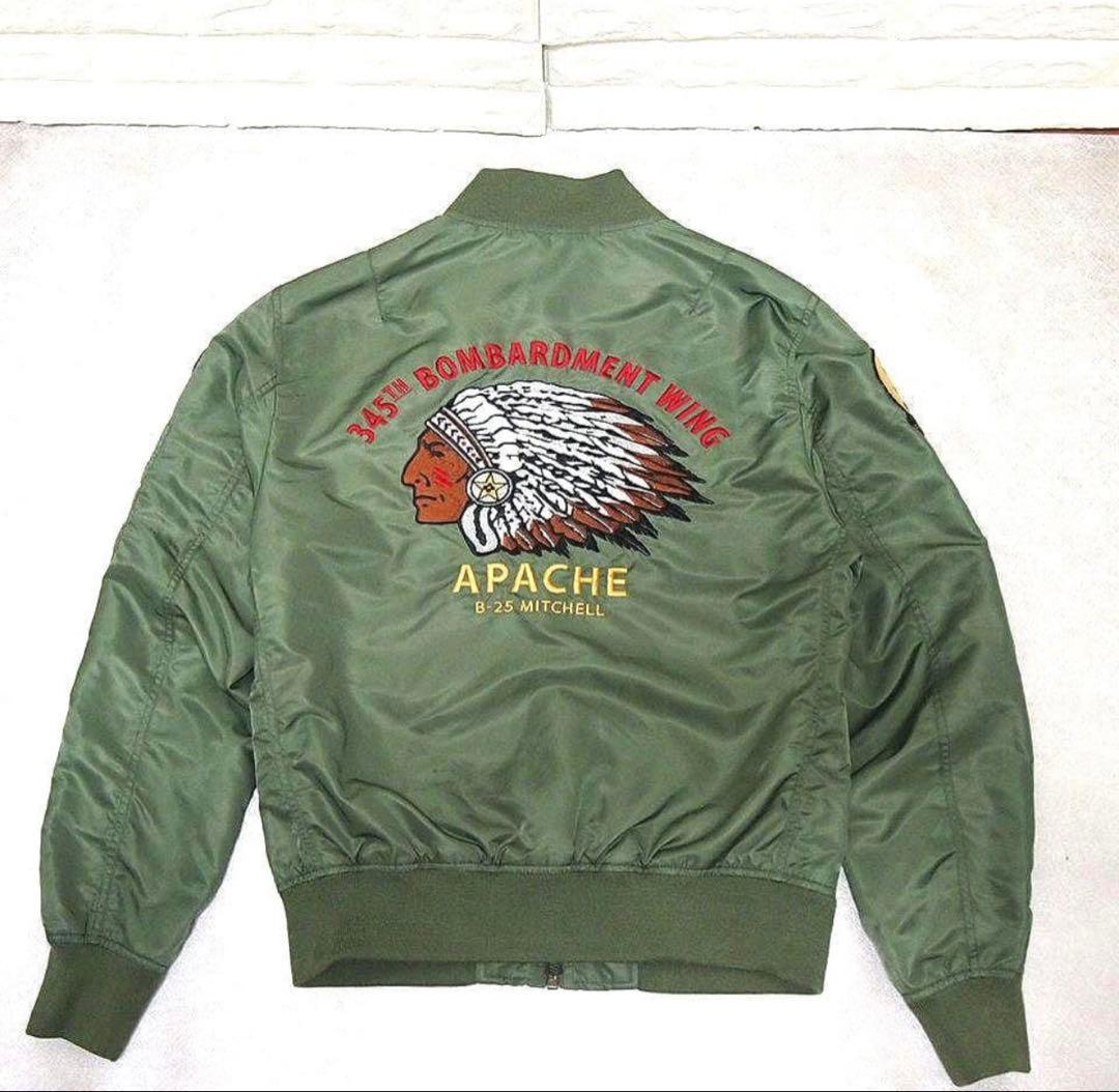 【Mサイズ日本Lサイズぐらい】Schott　NYC　MA-1　APACHE