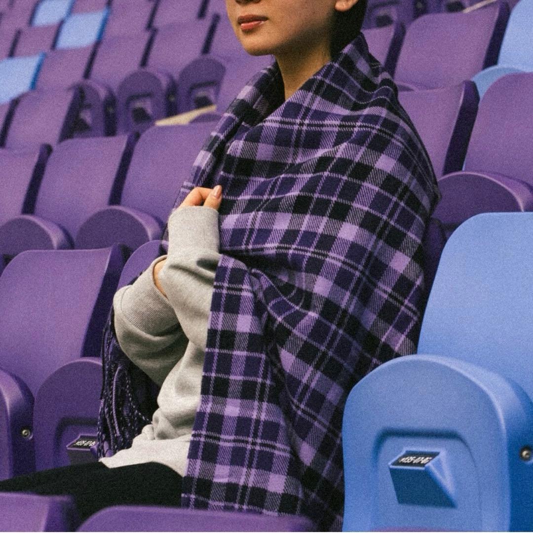 【新品】サンフレッチェ広島　グッズ　フランス製チェックストール