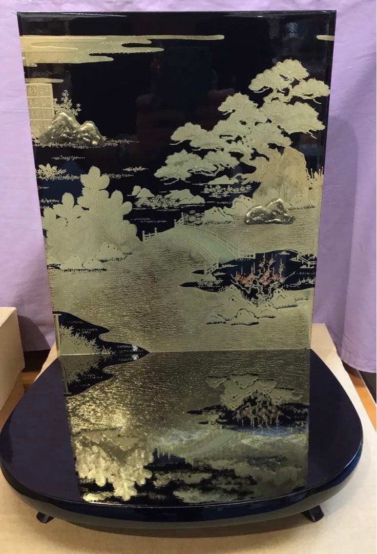 高級松絵柄　屏風台