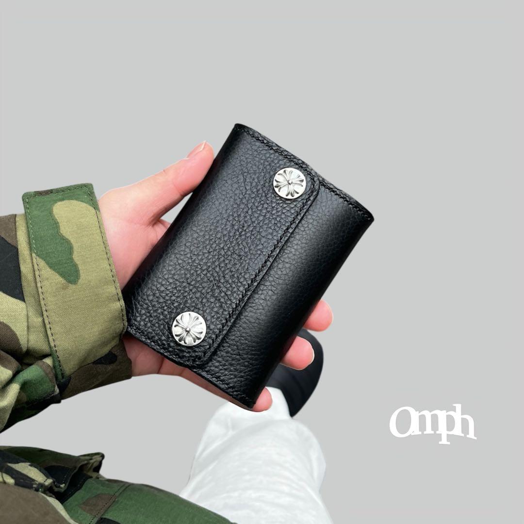 おさる　レザーウォレット　ウォレットチェーン対応