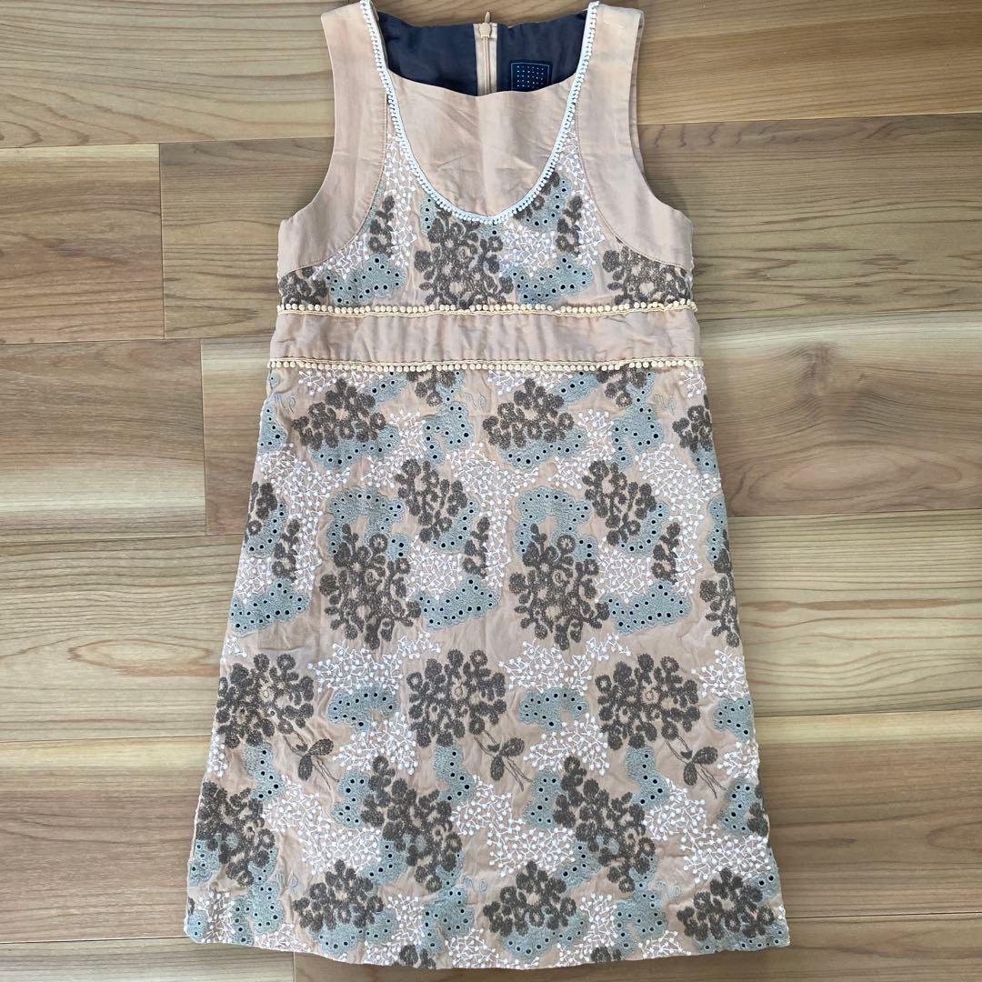 minä perhonen 花柄 刺繍ワンピース　120 130