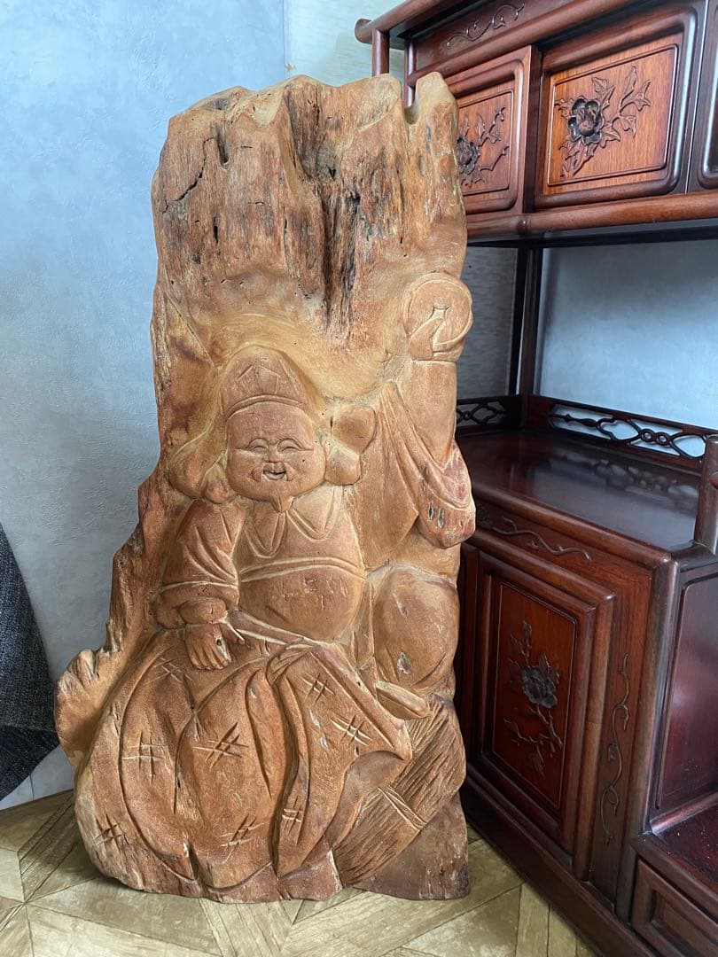 大黒様　木彫り　衝立　置物　縁起物　骨董