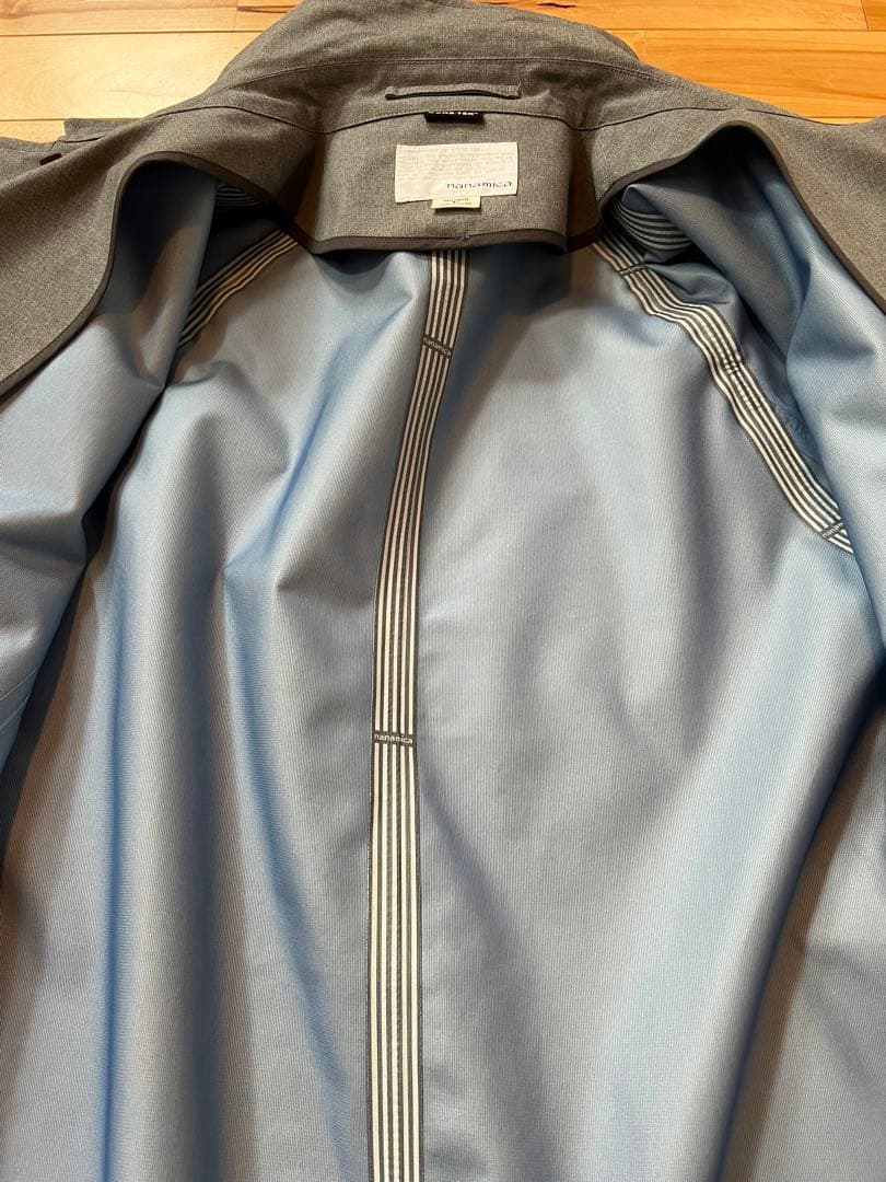 nanamica WOOL GORE-TEX ステンカラーコート グレー