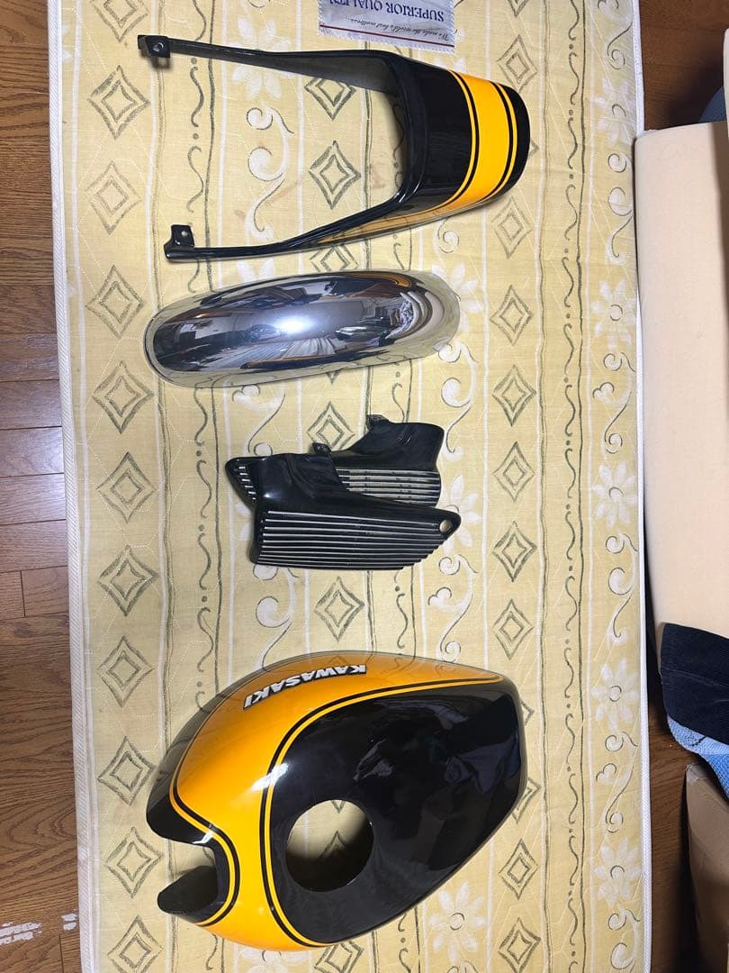 ゼファー400 外装4点セット 火の玉カラー Z2仕様 イエローポール