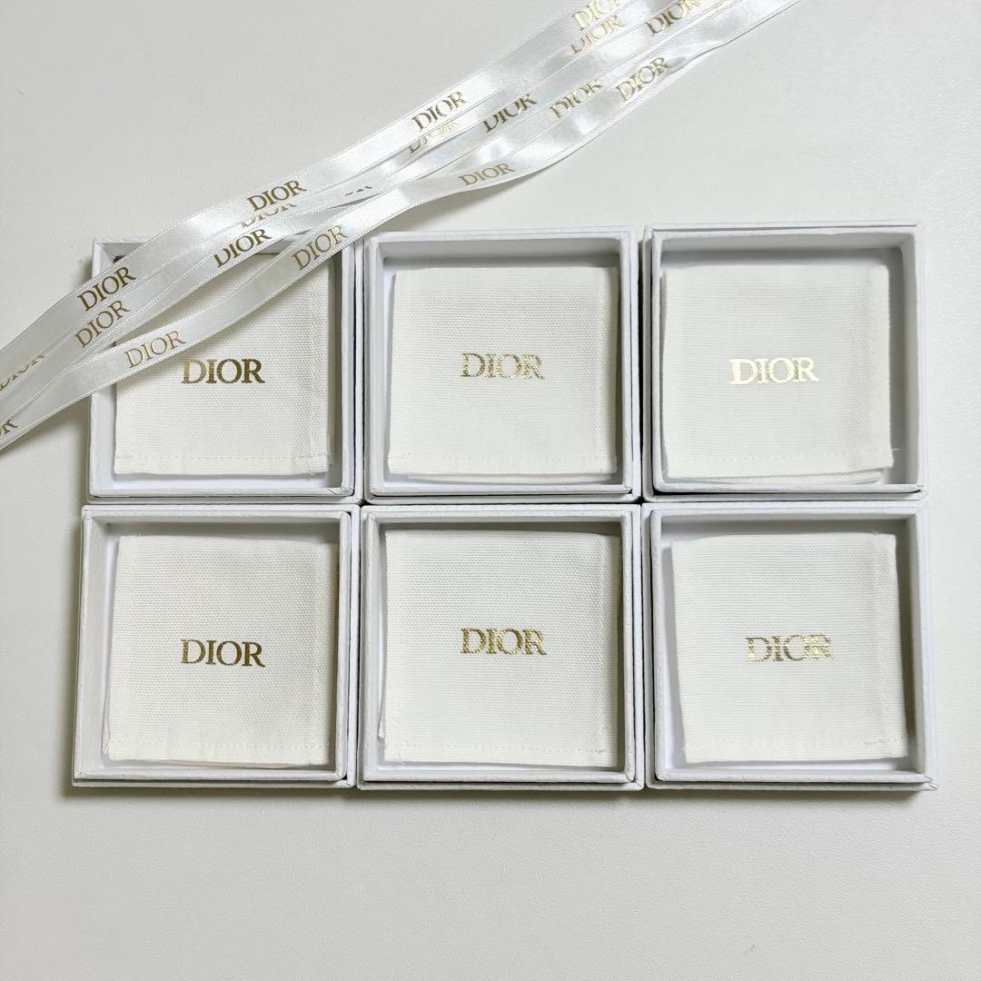 美品　ディオール　保存袋　空箱　6個セット　アクセサリー入れ　リボン付き