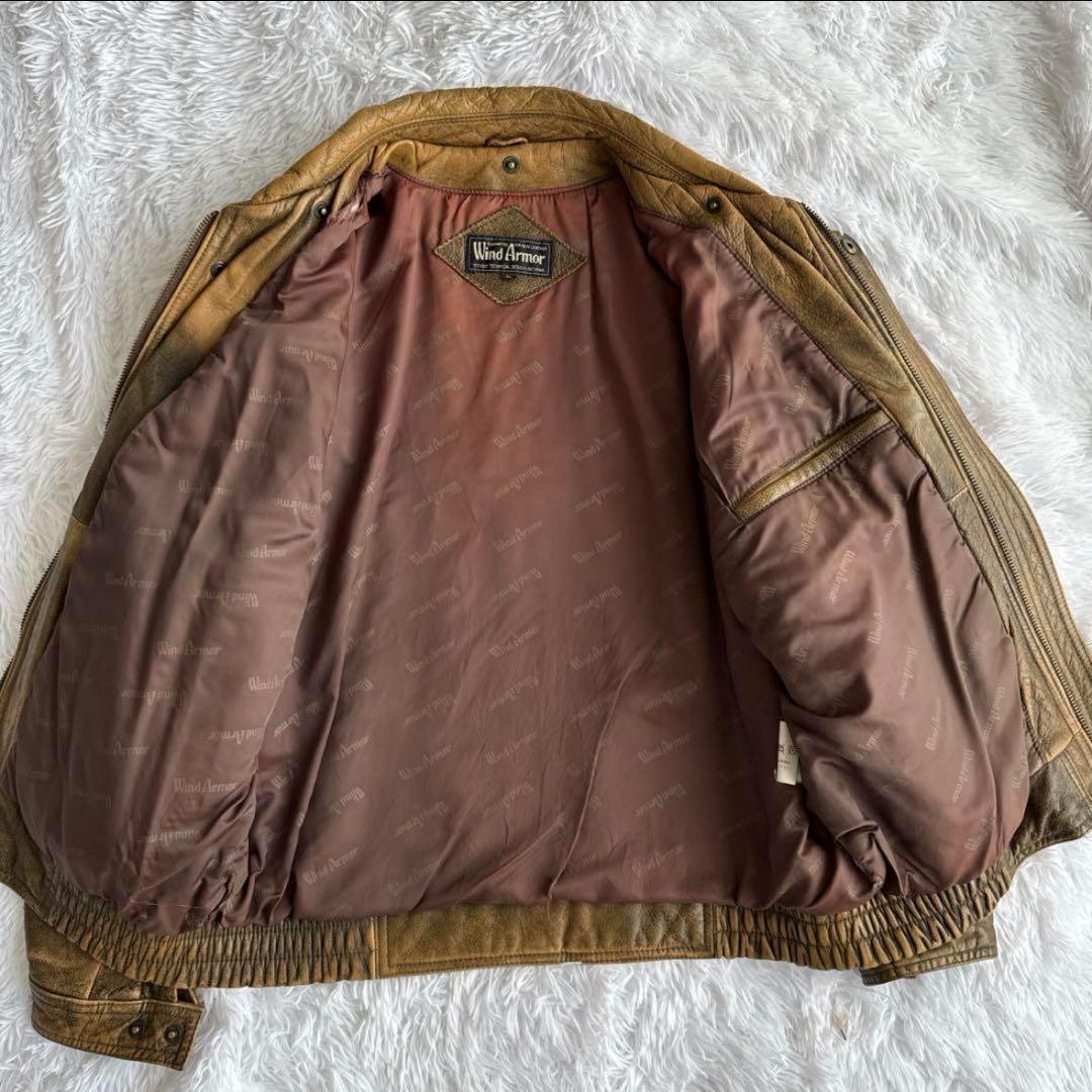 一点物✨️激渋 WindArmor レザージャケット フライト ブルゾン B-3