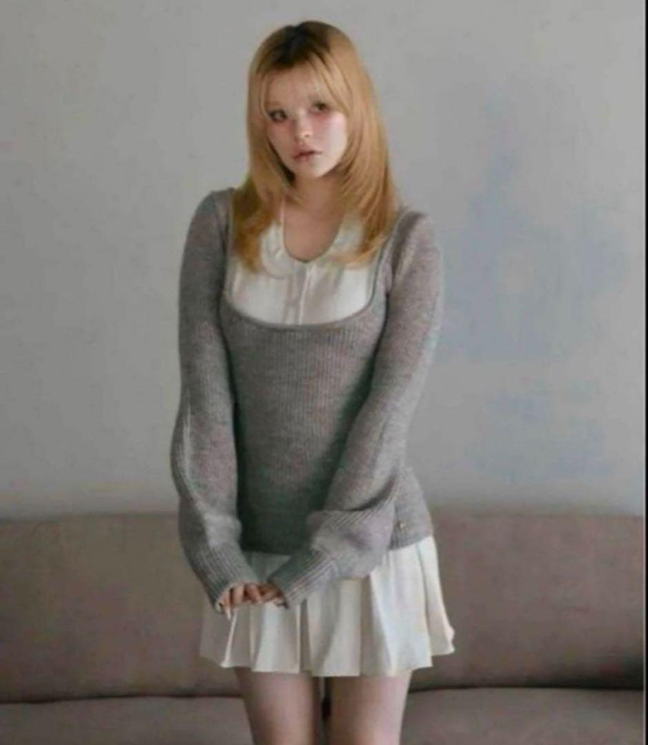 ワンピース andmary Demi layerd mini dress