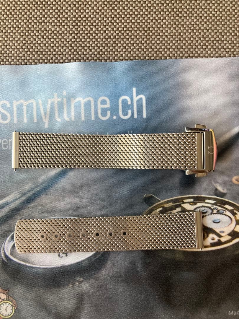 オメガ　ステンレスメッシュベルト　純正