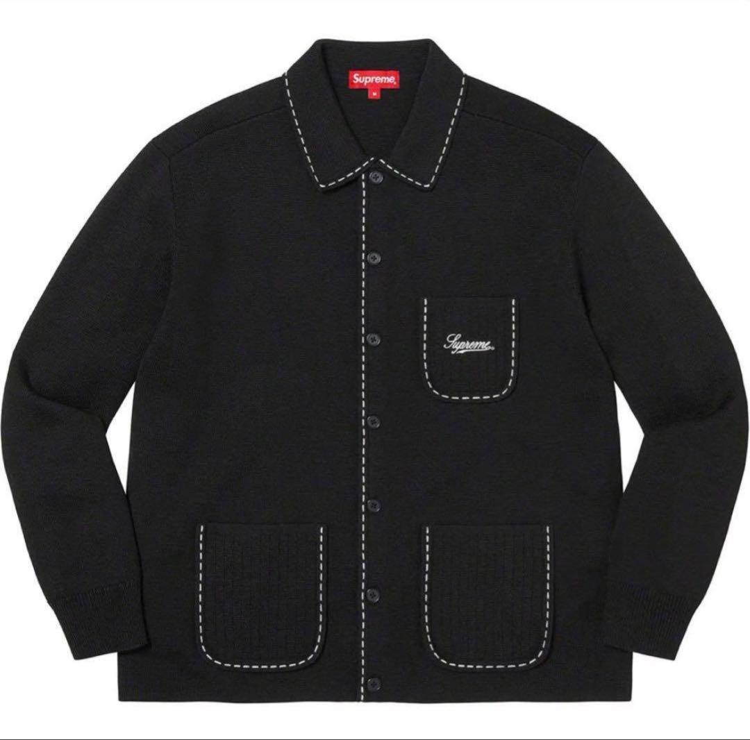 トップス Supreme Contrast Stitch cardigan L